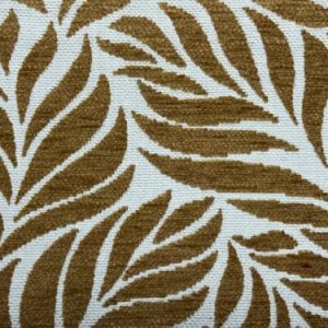 Gordijnen jacquard blad cognac