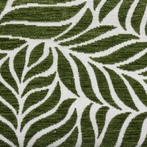 Gordijnen jacquard blad zachtgroen