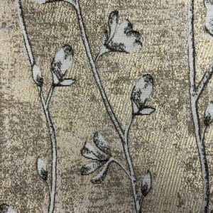 Gordijnen jacquard flora goud