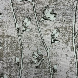 Gordijnen jacquard flora roze