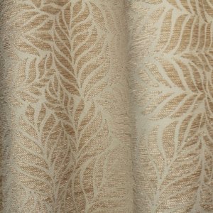 Gordijnen jacquard blad zand