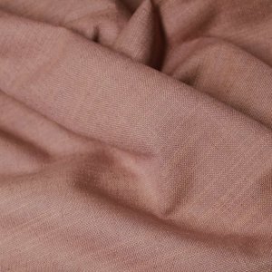 Detailfoto van de stofstructuur van roze verduisterende linnenlook gordijnen SYM2700 met duidelijk weefpatroon