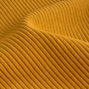 Stof ribstof goudgeel