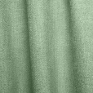 sfeerfoto van mintgroene linnen look gordijnen in plooi, frisse en lichte kleur uit de Elegance collectie van OKIKA.