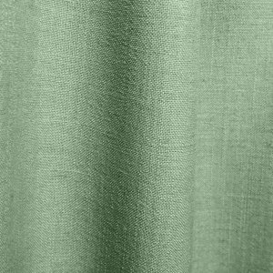 close up van de weving van de stof, linnen look gordijnen met een frisse mint groene kleur