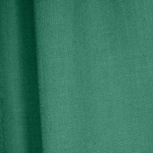 stof details van linnen look gordijnen in een retro groene kleur.