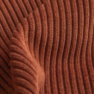 Stof ribstof roodbruin