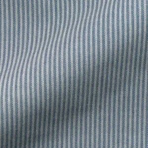 Gordijnen strepen visgraat blauw