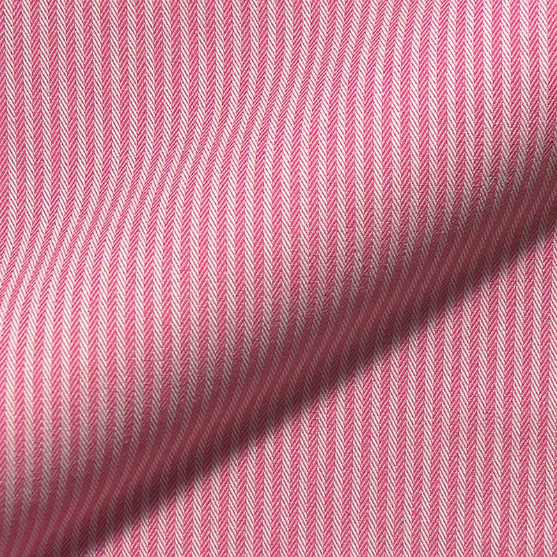 Gordijnen strepen visgraat roze